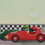 Nejrychlejší vozy světa, olej na plátně, 50 x 40 cm, 2011, prodá