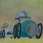 Nejrychlejší vozy světa IV, olej na plátně, 50 x 70 cm, 2011, pr