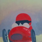 The Red Rider, olej na plátně, 40 x 50 cm, 2011, prodáno