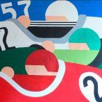 Nejrychlejší v. sv., akryl na plátně, 200 x 150 cm, 2011, prodán