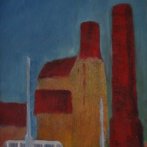 Lihovar, olej na plátně, překližka, 23 × 37 cm, 2007