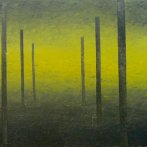 Nádraží Beroun, olej na plátně, 160 × 100 cm, 2009