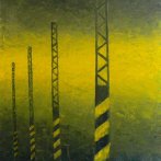 Nádraží Beroun, olej na plátně, 80 × 100 cm, 2008