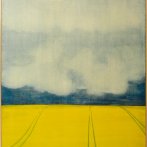 Krajina s řepkou, Dobrovíz, 100 × 90 cm, 2004