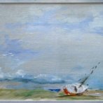 Normandie, olej, karton, 1993, prodáno