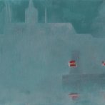 Praha, leden 2013, olej na plátně, 30 × 25 cm, 2013