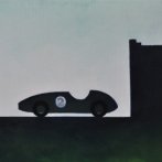 Večerní krajina, olej na plátně, 90 × 40 cm, 2013