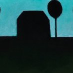 Soumrak, olej na plátně, karton, 50 × 25 cm, 2013