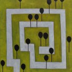 Zahrada, olej na plátně, 80 × 90 cm, 2015, prodáno