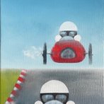 Závod, olej na plátně, 20 x 40 cm, 2022 – prodáno