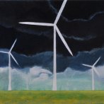 Boží mlýny, olej na plátně, 30 × 25 cm, 2012