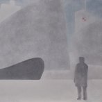 Zpátky v přístavu, olej na plátně, 70 x 50 cm, původní ver, 2013